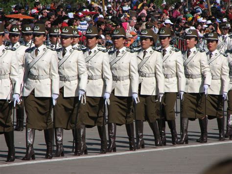 chile police carabineros woman military dress uniform police women