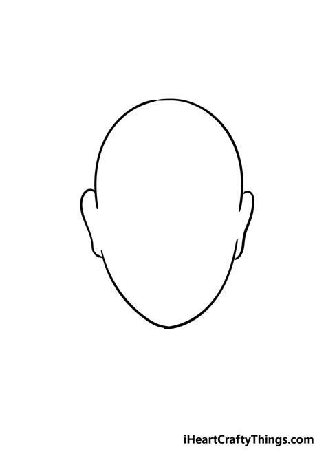 face shape drawing   draw  face shape step  step