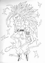 Ssj5 Goku sketch template