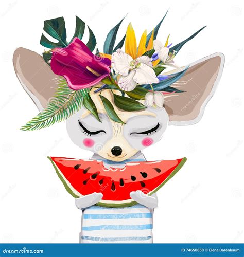 cute summer mouse stock illustration illustration  fashion