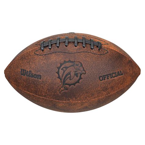 miami dolphins 9 inch composite leather football 13769008 overstock