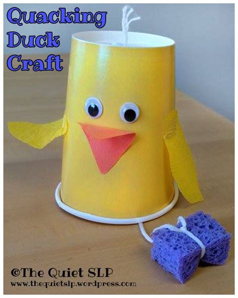 quacking duck craft duck crafts craft  animal crafts