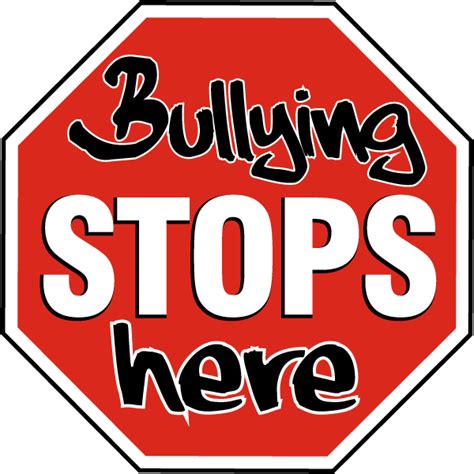 bullying stops here sign f7771 by