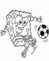 Spongebob Coloring Pages Soccer Squarepants Football Playing Printable Print Bob Sponge Color Maatjes Colouring Topcoloringpages Gary Kids Ball Paint Voetbal sketch template