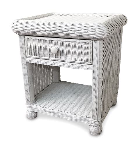 Wicker 1 Drawer Nightstand Elana Wicker Paradise Wicker Bedroom