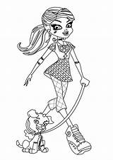 Coloring Monster High Girls Pages Popular sketch template