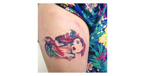 watercolor pocahontas disney princess tattoos popsugar australia love and sex photo 13