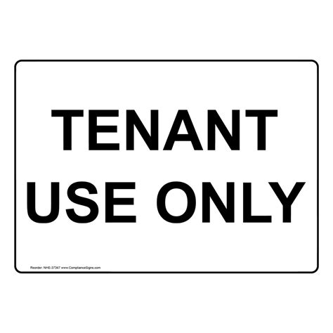 tenant   sign nhe