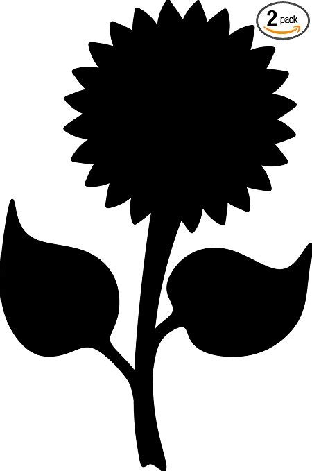 sunflower silhouette  getdrawings