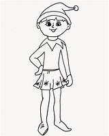 Pages Elf Shelf Colouring Coloring Siobhan Lids Little sketch template