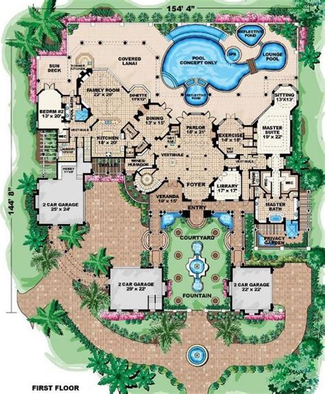 inspirational mexican courtyard house plans