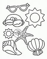 Coloring Summer Kids Pages Print Beach Comments sketch template