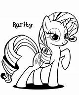 Pony Coloring Little Pages Printable Rarity Sheet Print Activity Via sketch template