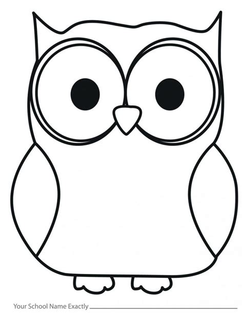 owl body coloring pages