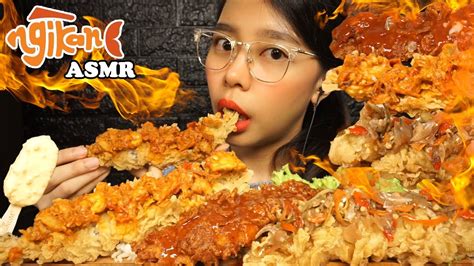 Asmr Ngikan Yuk Cobain 3 Jenis Sambal And Nasi Liwet Spicy Deep Fried