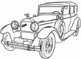 Car Drawing Line Classic Coloring Cars Vintage Monkey Gas Detailed Choose Board Drawings sketch template