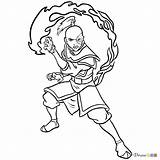 Zuko Bending sketch template