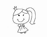 Coloring Ponytail Princess Coloringcrew 67kb 470px sketch template