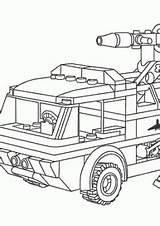 Coloring Lego Pages Fireman Kids 4kids Truck Fire sketch template