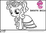 Belle Sweetie Coloring Pony Little Pages Mlp Princess Cadence Wedding Scootaloo Friendship Minister Cutie Apple Bloom People Print Pdf Colors sketch template