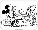 Coloring Minnie Daisy Pages Mouse Mickey Friends Disneyclips Duck Printable Donald Young Playing Goofy Funstuff sketch template