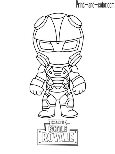 fortnite battle royale coloring page carbide coloring pages  boys