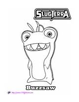 Coloring Slugterra Pages Thresher Buzzsaw sketch template