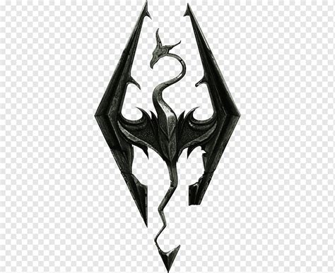 elder scroll  skyrim logo etiqueta de videojuego emblema
