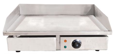 stainless steel griddle  smooth surface omcan