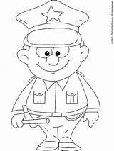 Policeman Coloring Colouring sketch template