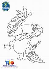 Rio Color Coloring Pages Movie Print Coloring2print sketch template