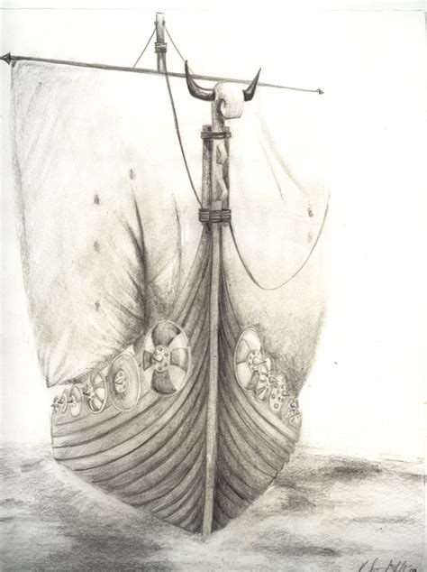 viking boat drawing  getdrawings
