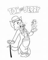 Coloring Cartoon Pages Printable Jerry Tom Sheet Famous sketch template