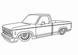 Drawing Ford Chevy Truck Drawings Silverado Trucks Ranger Car S10 Outline Coloring Pages Drawn Cars Cool Custom Mini Old Pickup sketch template