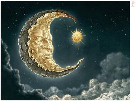 moon  sun  papierpilot  deviantart