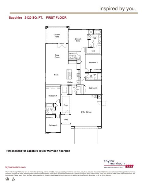 sapphire taylor morrison floorplan eastmark