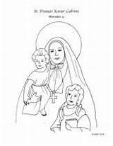 Catholic St Coloring Drexel Katharine Cabrini Saint Frances School Pages Xavier Kids Saints Year Mother Scribd sketch template