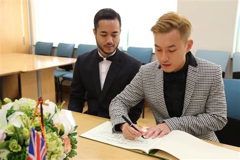 the british embassy celebrates its first same sex marriage