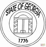 Georgia Coloring State Pages Printable Supercoloring Color Categories sketch template