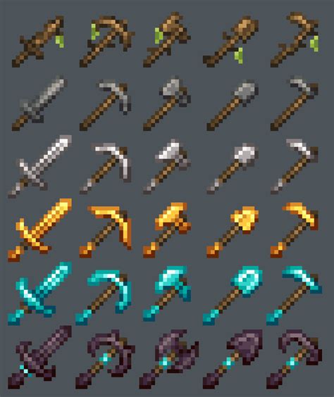 swords   tools   resource pack   worksi