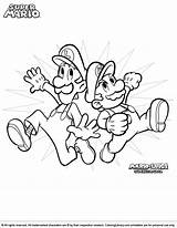 Mario Coloring Brothers Super Kids Own Printable Create Used Pages sketch template