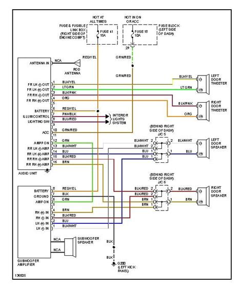 nissan maxima bose stereo wiring diagram