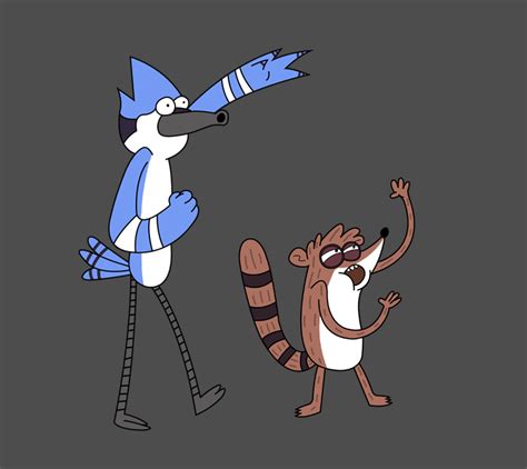 mordecai and rigby by gfxtony on deviantart