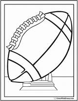 Football Coloring Pages Preschool Sports Sheets Pdf Fuzzy Print Stand Colorwithfuzzy Stadium sketch template