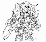 Sd Exia Lineart Coloring Pages Deviantart Robot Sheets Da Anime Im Mecha Favourites Add sketch template
