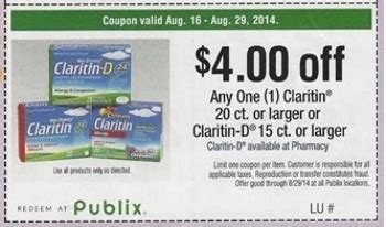 coupons including high  claritin coupons  match publix coupon