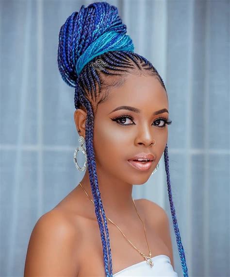 attractive  unique braided hairstyles  black women