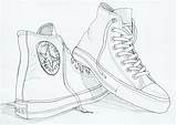 Converse Sketch Coloring Chaussure Croquis Observational Skizze Nápady Imgarcade Webstockreview sketch template