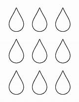 Template Raindrop Printable Pattern Small Raindrops Coloring Outline Templates Rain Stencil Pages Drops Clipart Patterns Drop Patternuniverse Use Printables Crafts sketch template