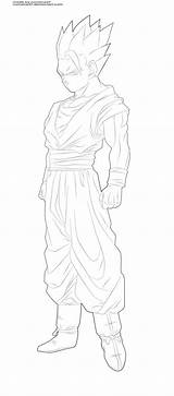 Gohan Th06 Ultimate Dbz sketch template